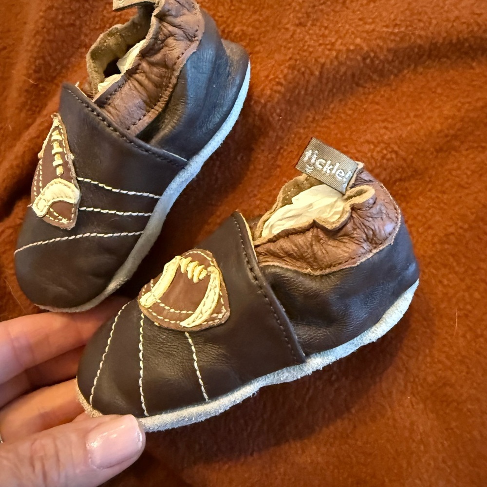 Tommy Tickle leather Football Baby Shoes - Picture 8 of 12